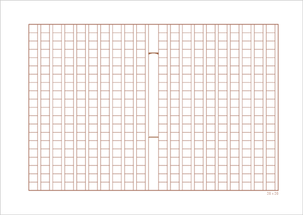 原稿用紙テンプレート A4縦書き