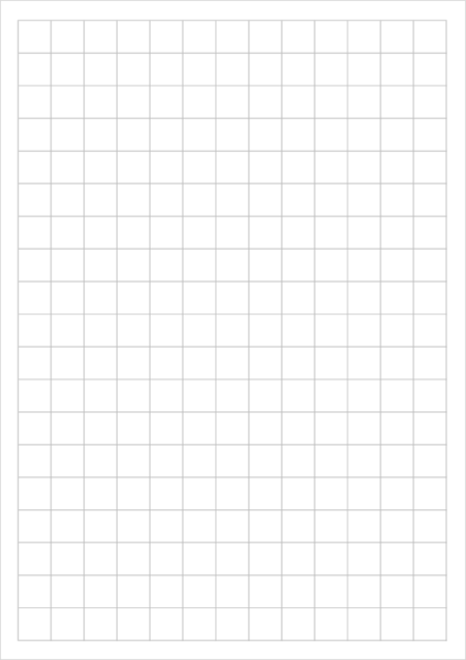 1.5cm方眼のA4エクセル方眼紙テンプレート|大きめマス目で書きやすいデザイン