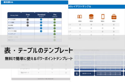 パワーポイント料金表、価格表テンプレート | 無料ダウンロード | ビズルート